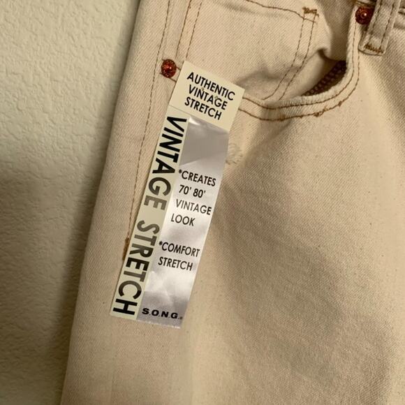 S.O.N.G High Rise Timeless Fit Cream Stretch Jeans - Picture 4 of 15